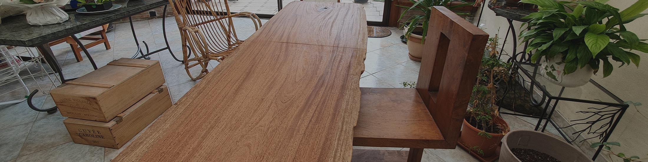 image of hardwood lumber tabletop